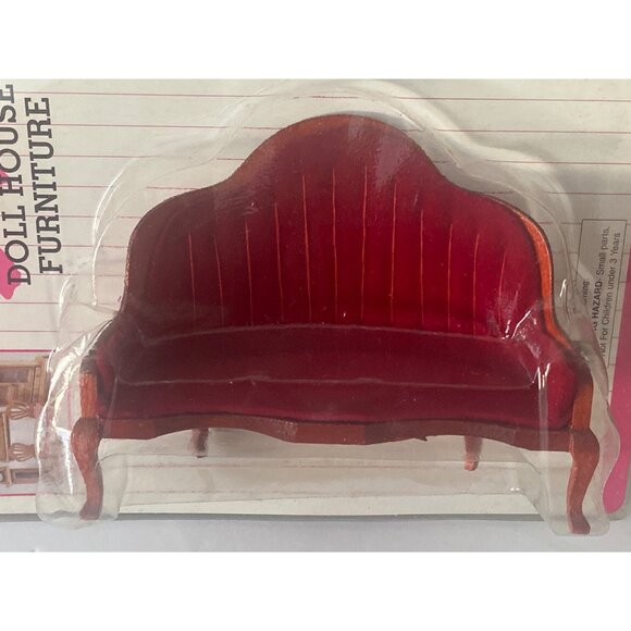 VTG Doll House Miniature Furniture Traditional Pick Ups Sofa Couch Bureau Cradle - Picture 7 of 14